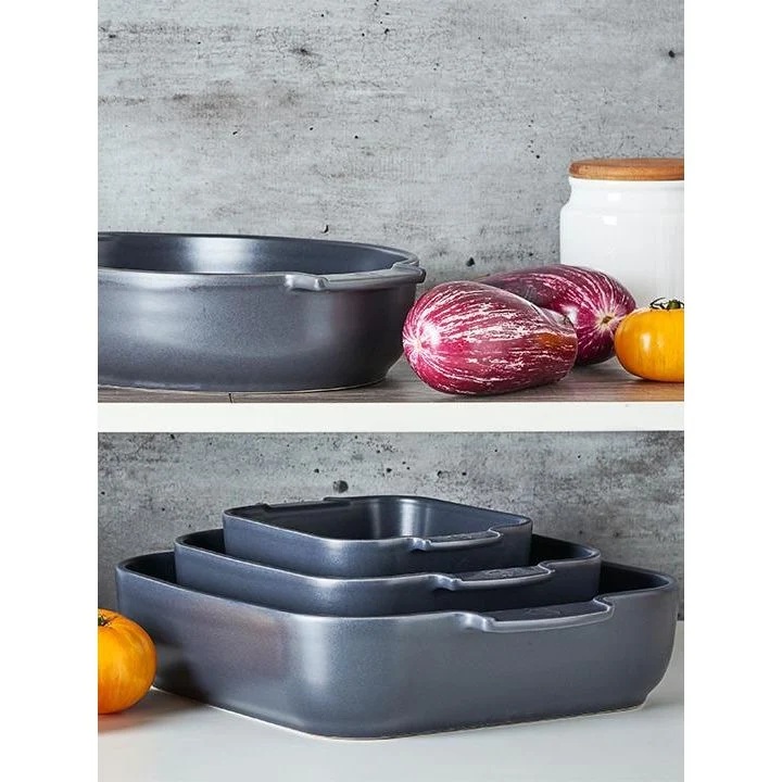 APPOLIA - Plat four en céramique rectangle écru 40cm-16"