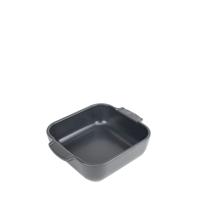 APPOLIA - Plat four en céramique carré Ardoise 21cm-8,25"