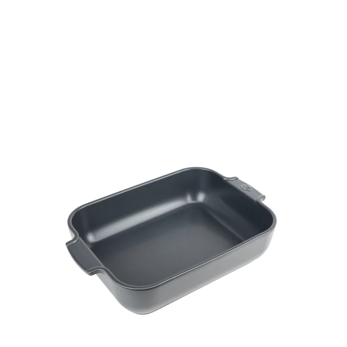 APPOLIA - Plat four en céramique rectangle Ardoise 32cm-12,5"