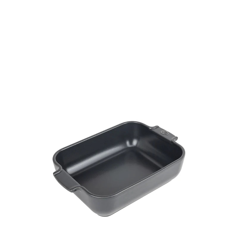 APPOLIA - Plat four en céramique rectangle Ardoise 25cm-8"