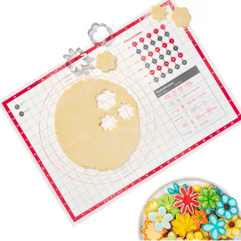 Tapis de pâtisserie en silicone 44.5 x 62.5 cm