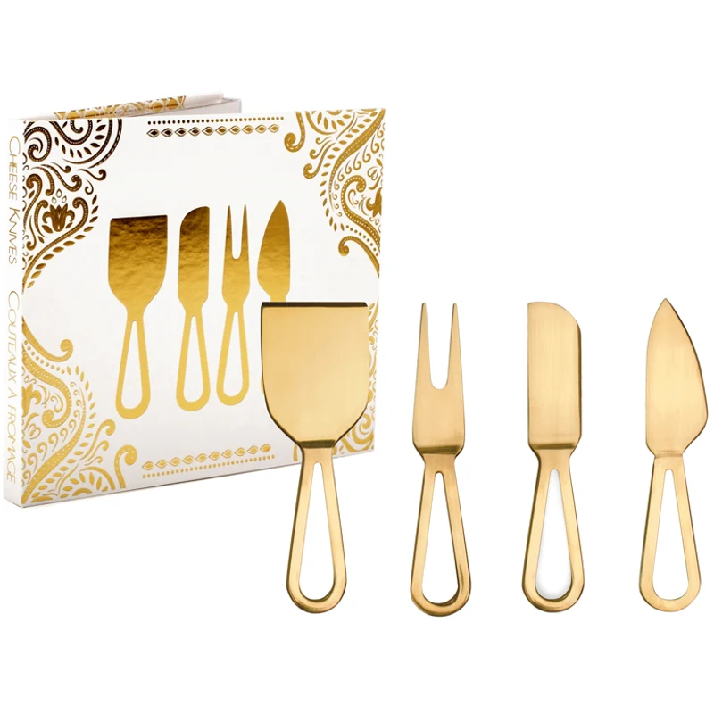 Ensemble de couteaux à fromage Doré (4 pièces)