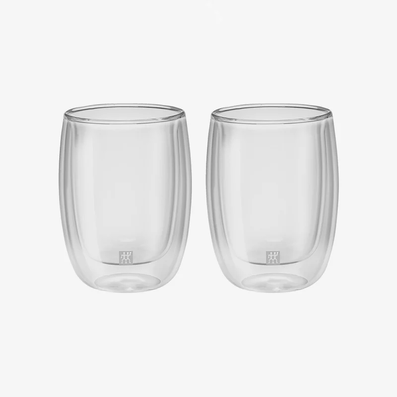 Zwilling | Sorrento Double Wall Cappuccino Glass Set - Clear