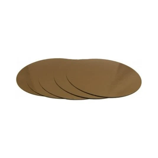 Support à gâteau rond doré - 17 cm / 7 po - 5 unit
