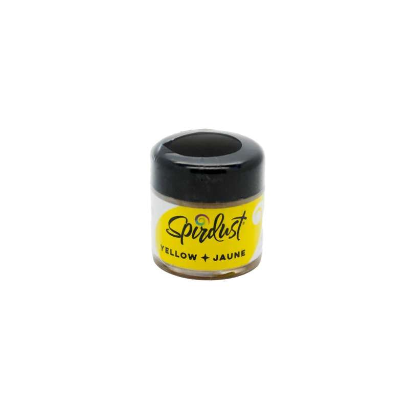 Poudres brillantes comestibles pour boissons - JAUNE - SPIRDUST