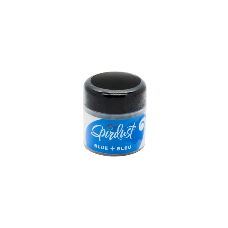Poudres brillantes comestibles pour boissons - BLEU - SPIRDUST