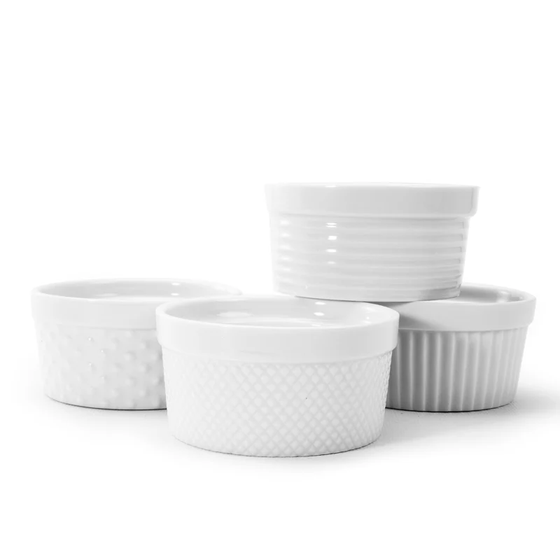 Ramequins Blanc - kit de 4 unités