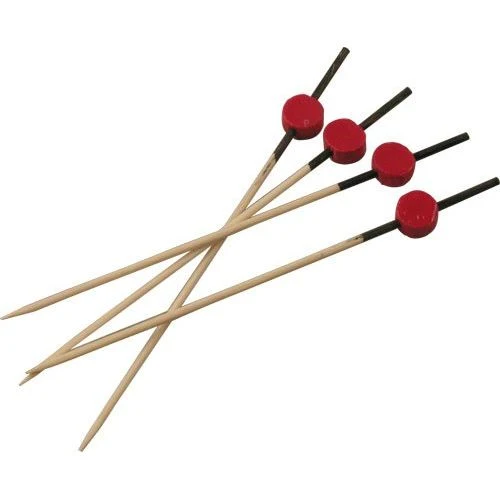 Brochettes Bambou rouges et noires - pqt 200