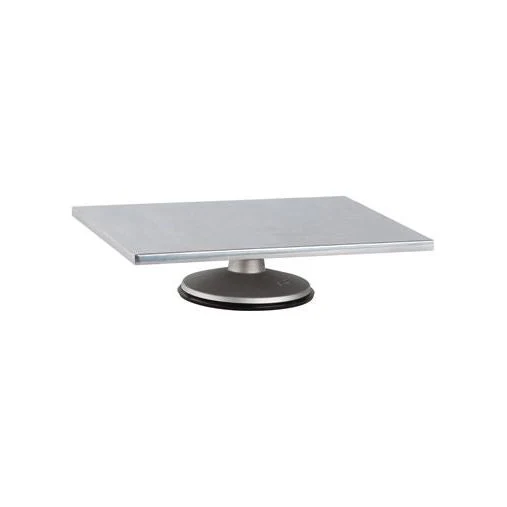 Table tournante rectangulaire en aluminium 12''x16''x4''