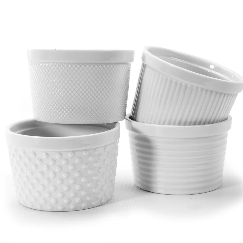 Ramequins Blanc 10 cm Diam