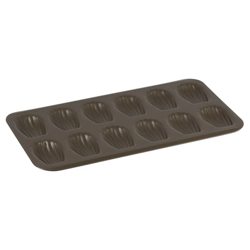 Plaque de cuisson antiadhésive en acier 12 Madeleines