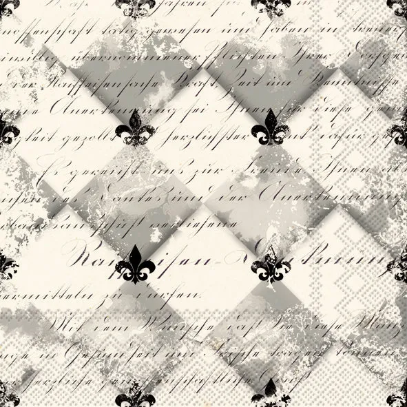 Serviette Cocktail Fleur de Lys