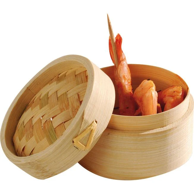 Mini panier à étuver bamboo (10u)