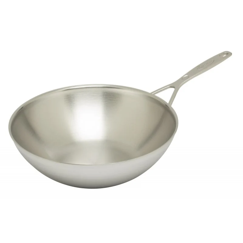 Wok 30cm à fond plat Industry