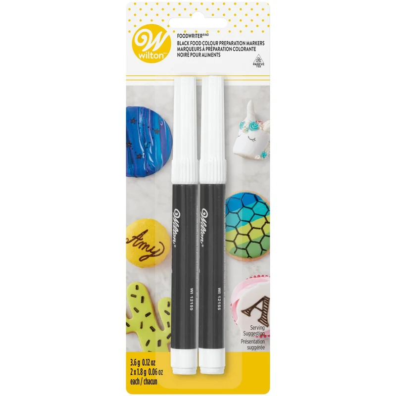 Marqueurs alimentaire Noir x2