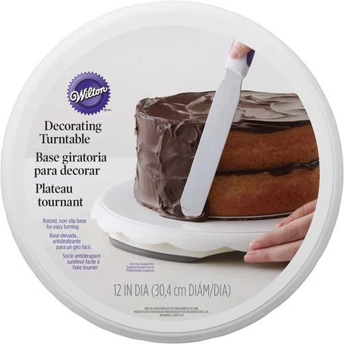 Plateau tournant pour gâteau sans pied