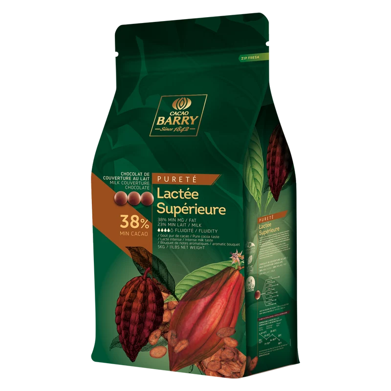 Chocolat Lactée supérieure 38,2 % cacao