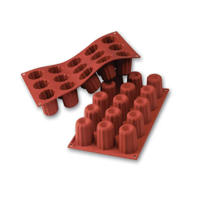 Moule CANNELÉ BORDELAIS en silicone flexible SILICONFLEX - MEDIUM CANNELE