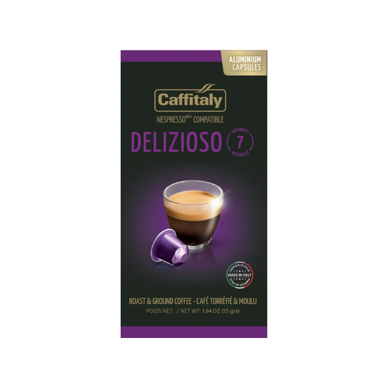 Capsules Caffitaly Delizioso compatibles avec Nespresso