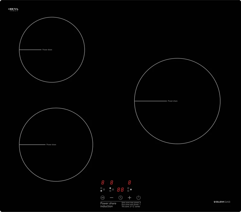 Glemgas 60cm Power Share Induction Cooktop