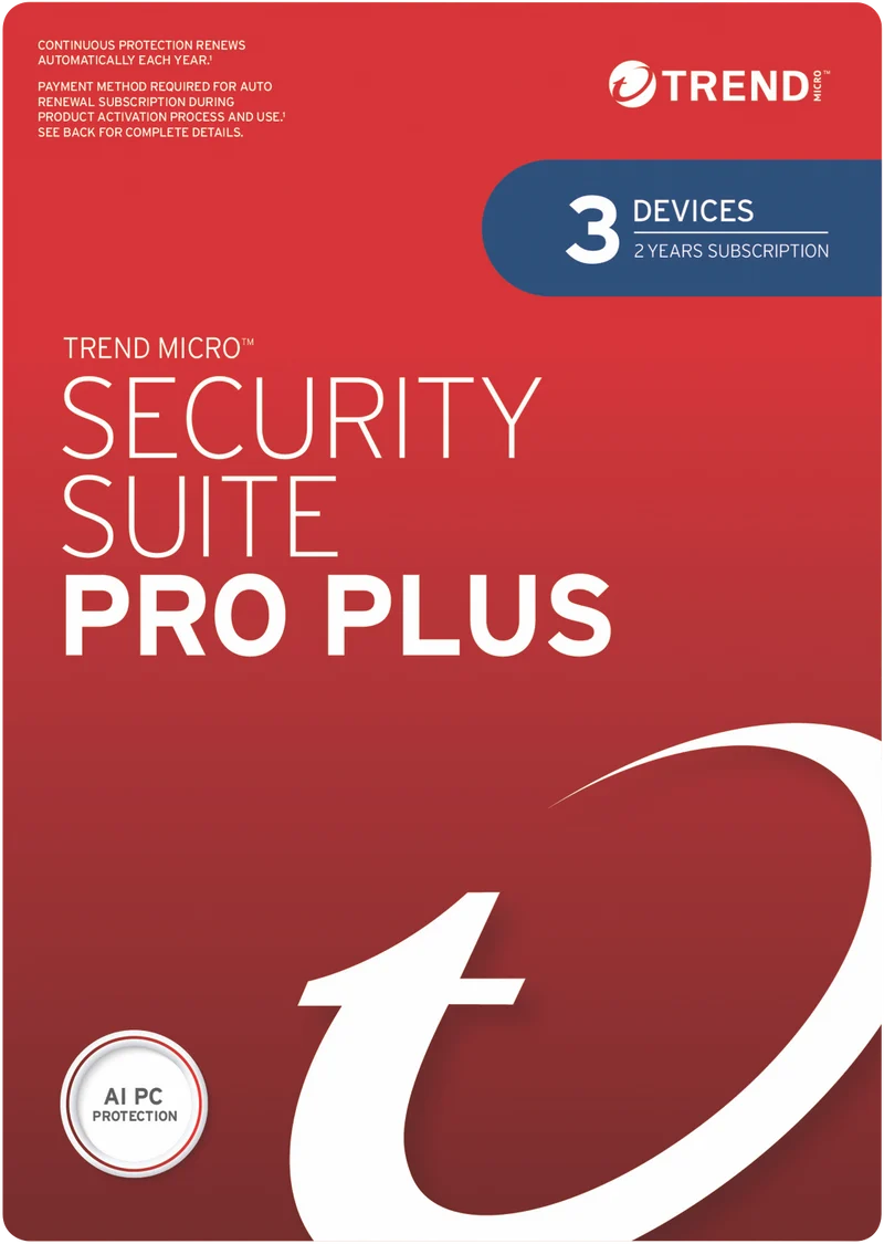 Trend Micro Security Suite Pro+ 3-Device 2-Year (ESD)