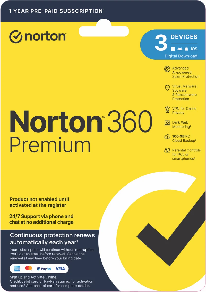 Norton 360 Premium Internet Security (3D 12M)
