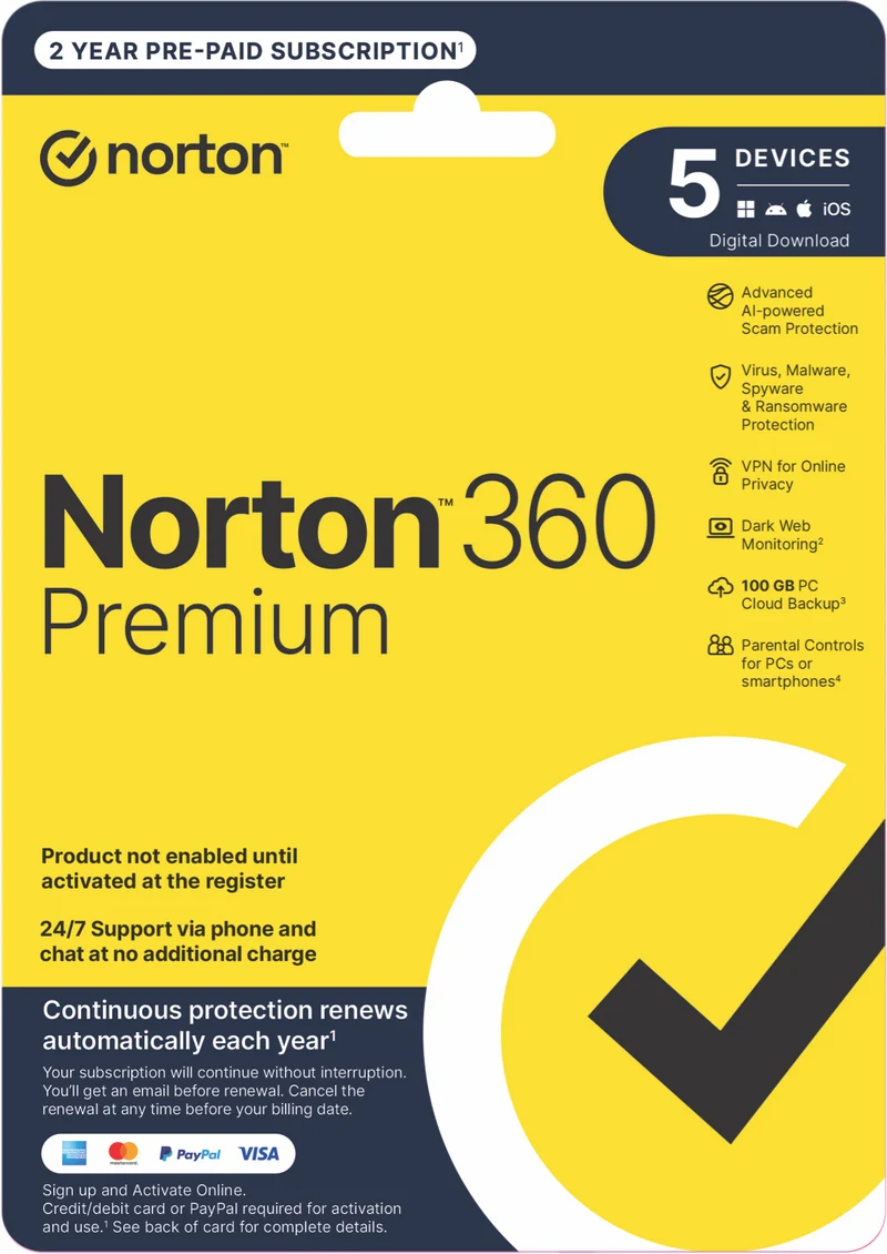 Norton 360 Premium Internet Security (5D 24M)