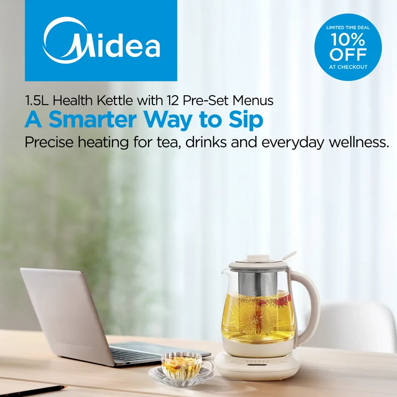1.5L Health Kettle with 12 Pre-Set Menus