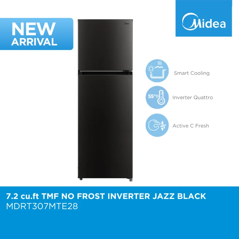 Midea 7.2 cu Top Mount Freezer No Frost Inverter Refrigerator