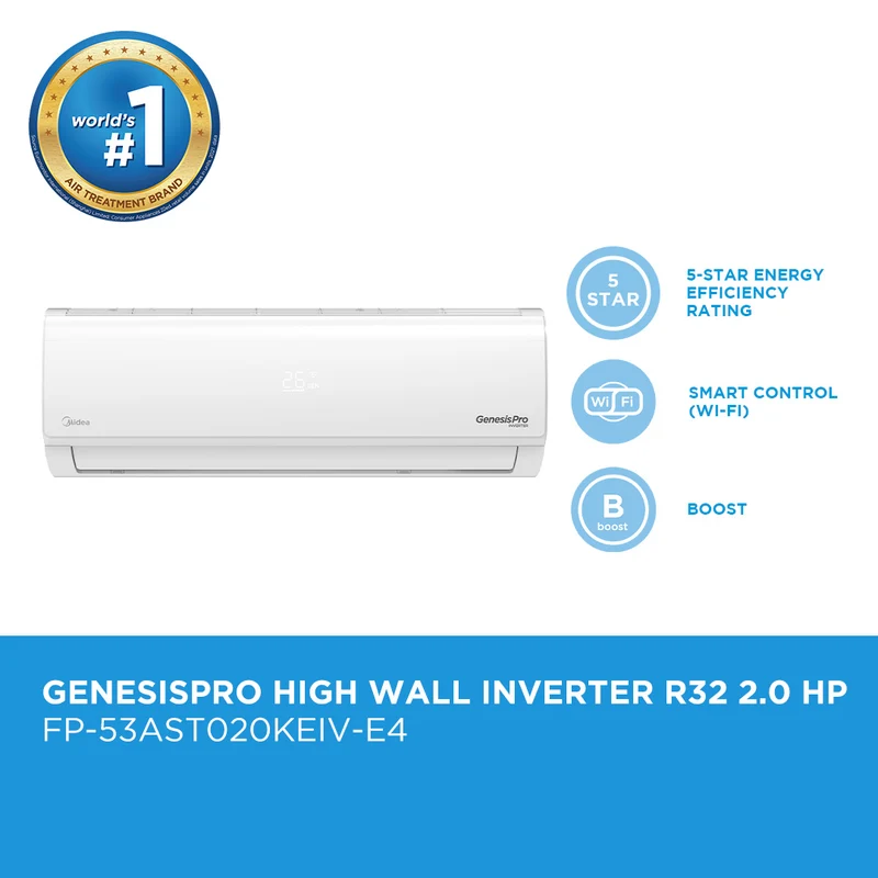 Midea GenesisPro High Wall Inverter R32 2.0 HP