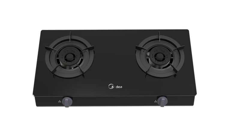 Midea Gas Stove Table Top Tempered Glass 2 Burner