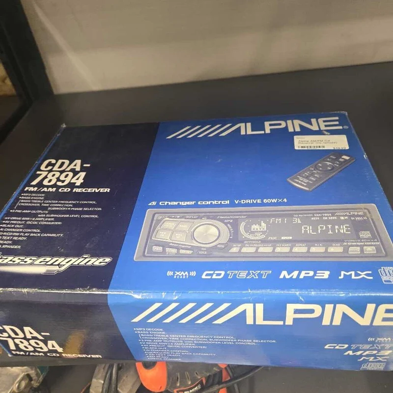 Alpine AM/FM Cd Receiver (no remote)