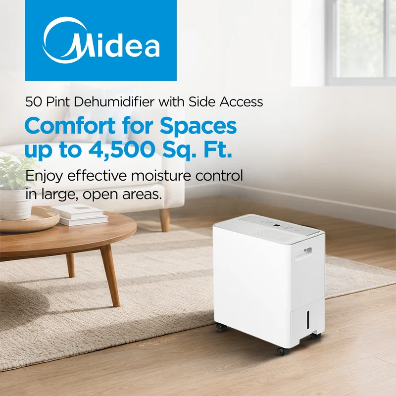 50 Pint Dehumidifier Side Access