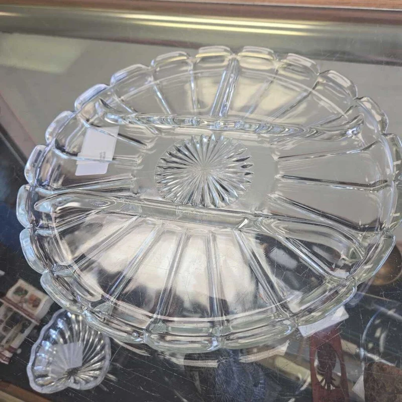 4 Compartment Glass Dish