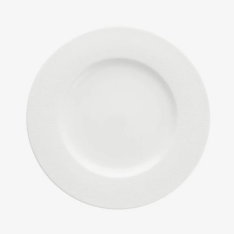 Fortessa | Amanda White Embossed Dinner Plate
