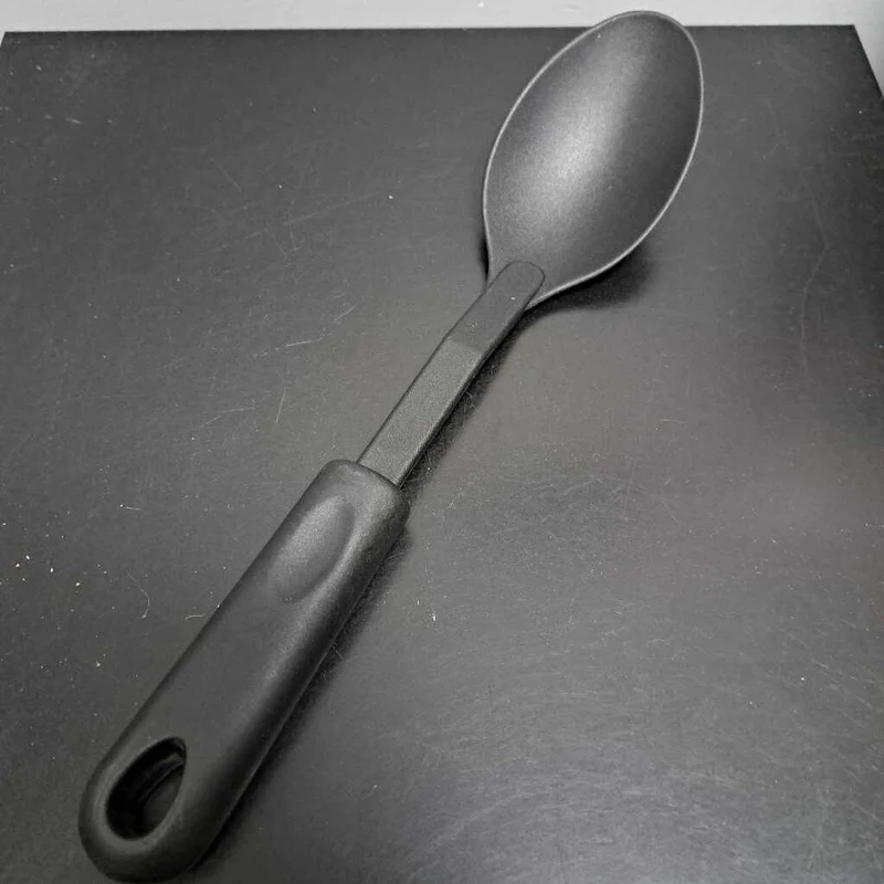 Black Plastic Spoon