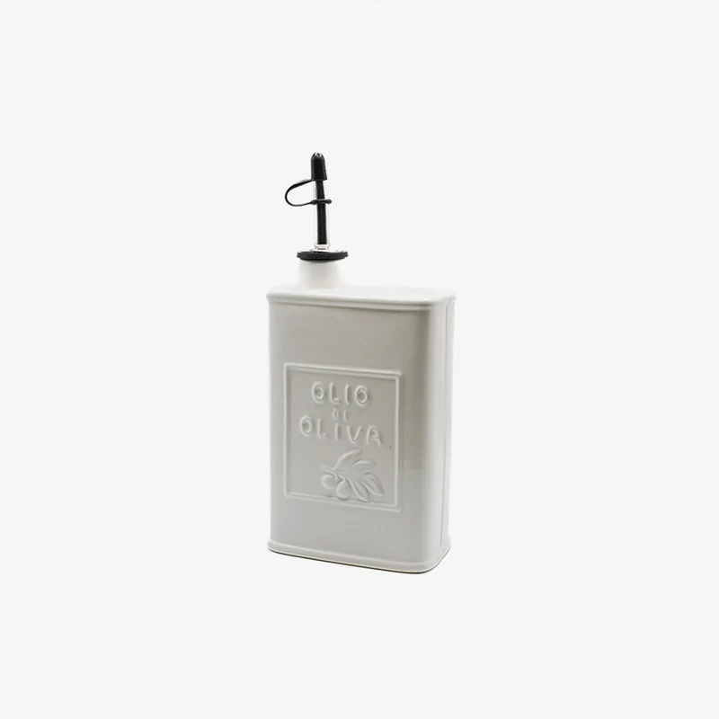 Fox Run | White Ceramic Oil Can