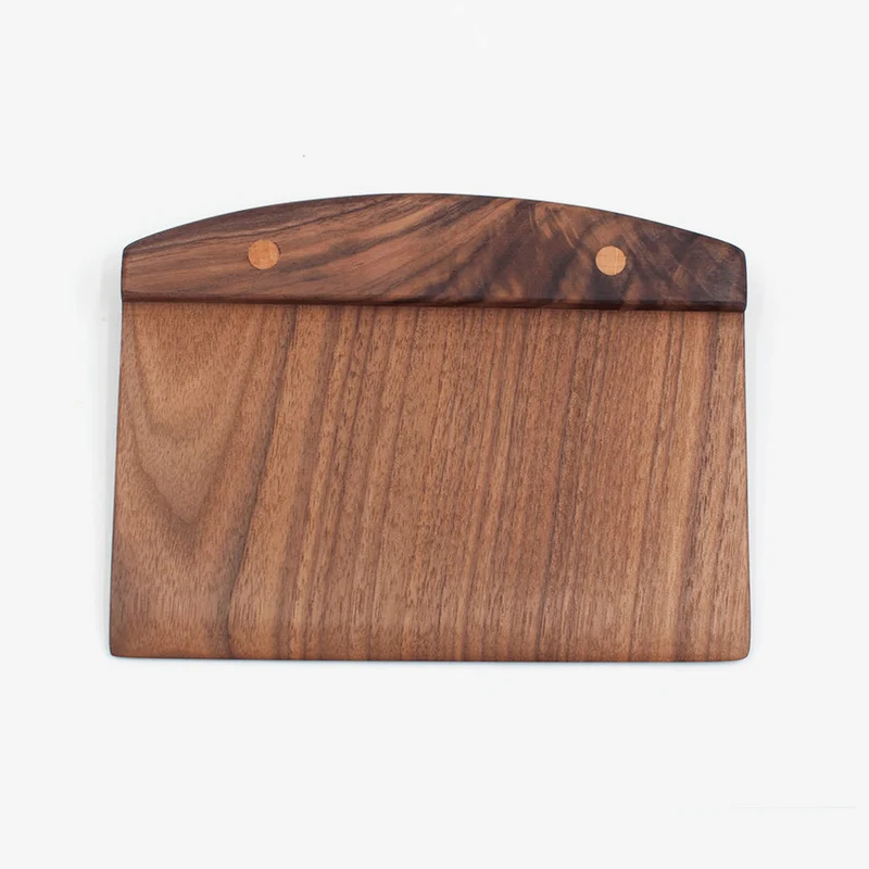 JBrody | Walnut Wood Bench Scraper - Wooden Kitchen Tool (C)