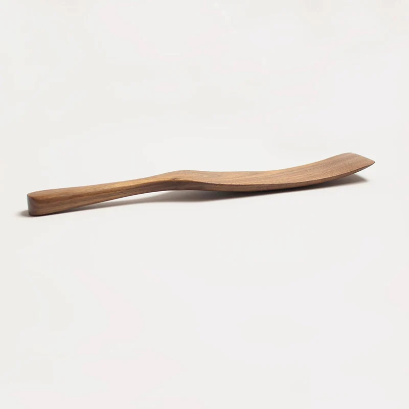 JBrody | 11" Walnut Wood Spurtle - Kitchen Cooking Utensil (F)