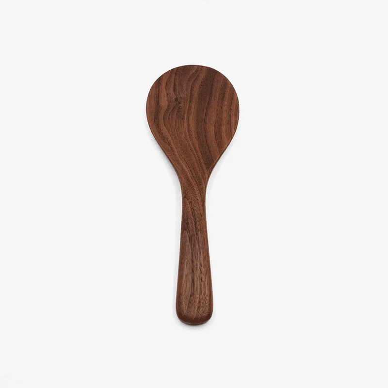 JBrody | 8" Walnut Wood Rice Paddle - Kitchen Serving Utensil (F)