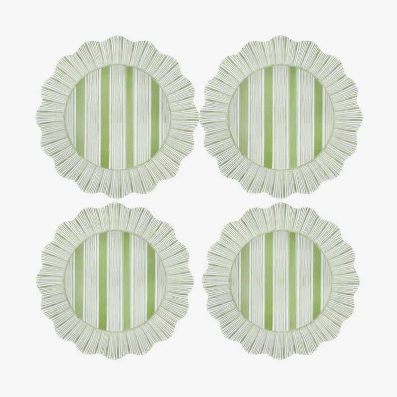 Juliska | Cabana Stripe Melamine Plate - Set of 4