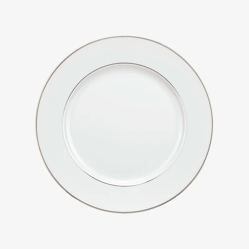 Christofle | Albi Gilded Dessert Plate Porcelain Platinum