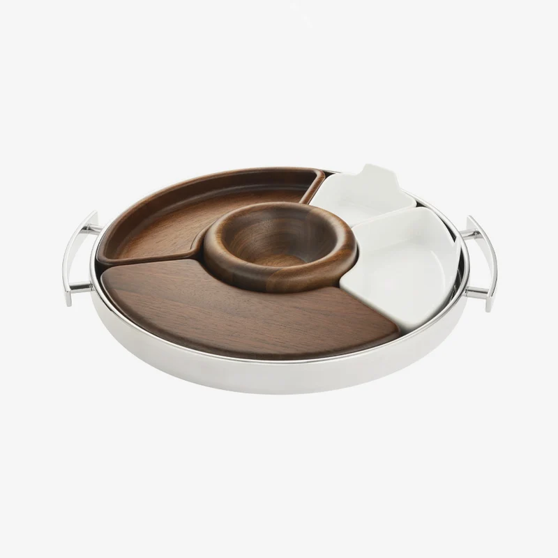 Christofle | MOOD Coffee Round Tray With Handles