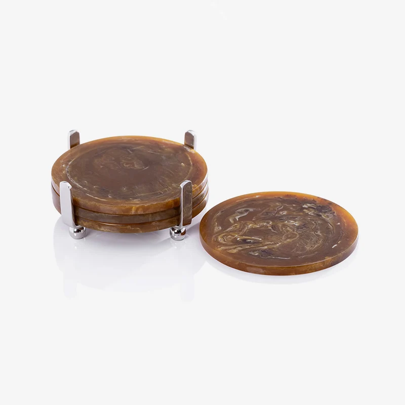 Zodax | Spiga Coasters on Stand - Set of 4
