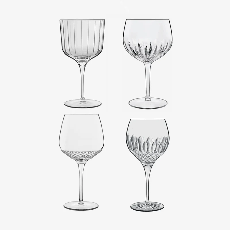 Luigi Bormioli | Gin Glass Selection Gin Tonic Stemware Assorted - Set of 4