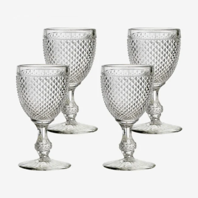 Vista Alegre | Bicos Water Goblet Glasses - Set of 4