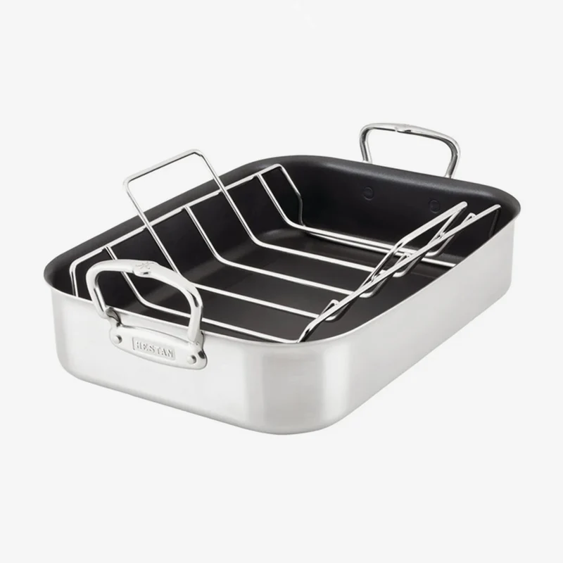Hestan | Provisions Large Stainless Steel Roaster with Non-Stick